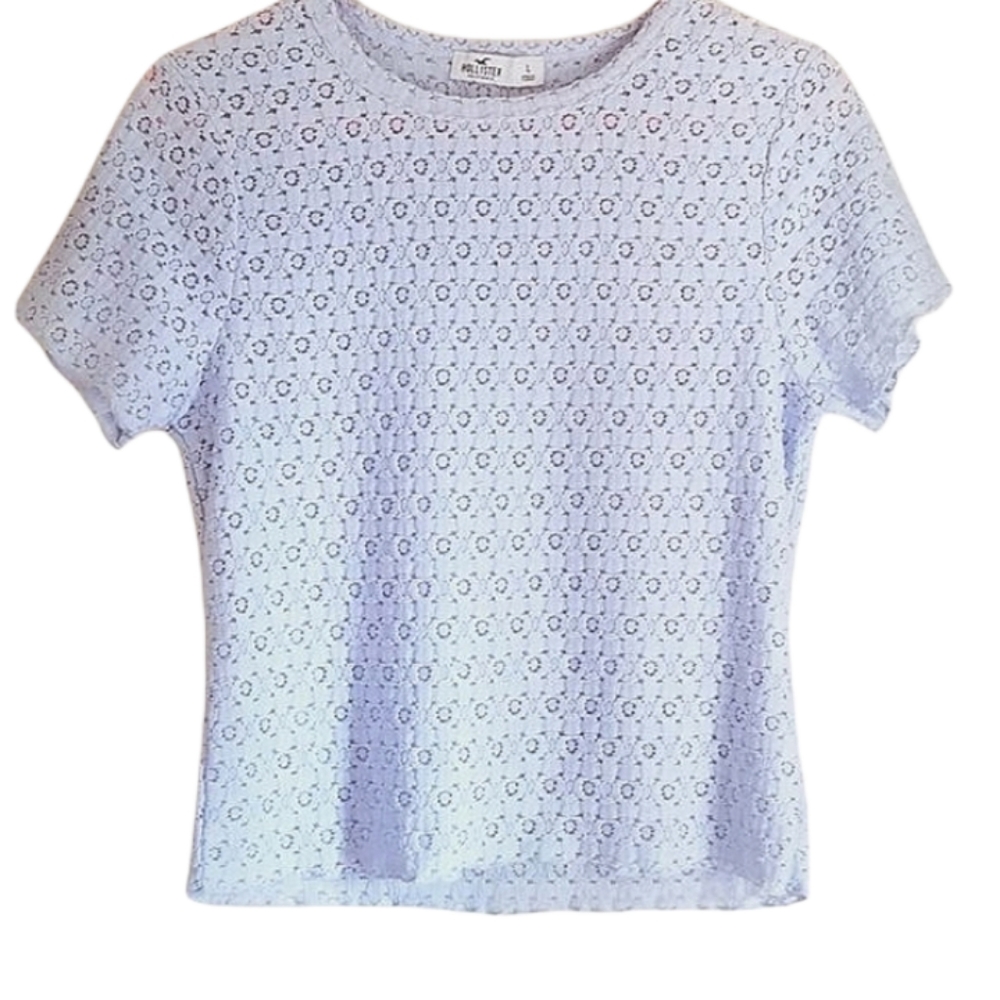Hollister baby blue top size large